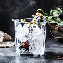 原装进口NUDE水晶玻璃冰桶 家用威士忌香槟红酒桶降温欧式冰块桶 海明威冰桶1650ml