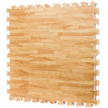 明德Meitoku泡沫地垫拼接仿木纹PE地垫家用客厅卧室地垫 浅木纹 60*60*1.0cm 4片