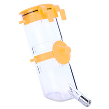 哈宝哈贝 狗狗饮水器悬挂式挂笼宠物喝水器大容量自动喂水 狗水壶猫咪饮水机小狗喂水器用品 黄色款 500ML