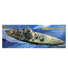 小号手大战舰模型1:350拼装模型俾斯麦蒂尔俾茨新泽西密苏里80604英王乔治5世80605成人组装 小号手1：350大号威尔士亲王号战列舰