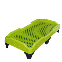 loveforever幼儿园午休床全塑料床托班午睡床儿童专用床 新款六脚加厚（紫色）