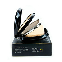 雅邦 【多省在线支付免邮】轻盈感光幼滑双层粉饼28g 遮瑕粉底 修容棒 雅邦粉饼 01# 自然干+象牙干