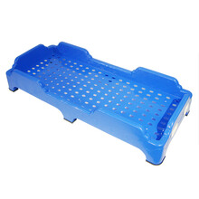 儿童塑料床幼儿园专用床午睡床幼儿床铺 加厚叠叠床宝宝小床批发 蓝色