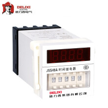 德力西电气 数显式时间继电器 JSS48A 0.01S-99H99M AC220V带PF083A座