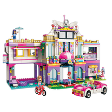 启蒙度假小镇全套拼装立体儿童玩具公主女孩积木城市房子别墅拼装模型6-8-12岁女童10岁生日礼物 2017星梦假日别墅944粒