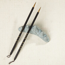 御和书材 毛笔 狼毫小楷 文房四宝竹杆狼毫蝇头小楷毛笔写抄经笔书法笔 单支-纯狼抄经小楷