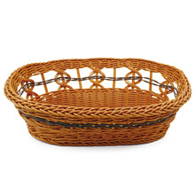 康贝尼宠物狗窝仿藤条猫窝藤编泰迪比熊博美小型犬窝可拆洗 猫狗用品 敞开式/小号建议6斤内猫狗