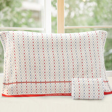 A类金号枕巾纯棉一对柔软透气金号全棉枕巾 纯棉枕巾一对装枕巾纯棉单人枕用2条装团购 红色 78*52