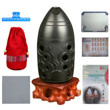 思雅晨（Saysn） 陶埙十孔F调G调演奏熏烧埙黑陶双腔红陶笔筒型岩纹埙龙凤图腾埙练习埙 十孔珍珠地演奏埙 G调