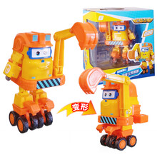 奥迪双钻 超级飞侠第三季新款卡尔叔叔大号变形汽车机器人儿童玩具套装 大版变形机器人-朗朗730213 送：运费险+贴画