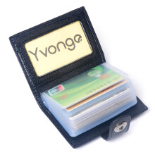 韵歌（Yvongo）真皮卡套包名片夹男士牛皮卡包多卡位卡片包卡夹名片包新品大容量收纳银行卡套