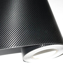 内饰贴纸汽车用品改装中控贴膜碳纤维贴纸装饰改色膜车贴排挡外观车窗框机盖车顶改色亮面黑色贴膜贴纸 3D碳纤黑50厘米宽*1米长 送工具