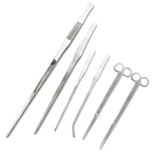 SEA STAR草缸水草夹镊子 水草剪刀鱼缸水族箱不锈钢直弯波浪加长镊子夹子 水草直剪