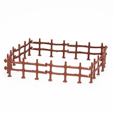 场景模型仿真植物假树仿真野生动物套装配件恐龙场景造景儿童玩具 围栏（含8节）