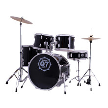 迈斯 MES Q7架子鼓 爵士鼓套鼓8色 5鼓3镲片配置 原声鼓 通用 黑色白边(WB)+赠品