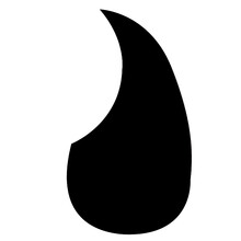 爱丽丝alice民谣木吉他护板38-39寸40-41寸吉他扫弦透明防护板粘贴式吉他花色护板个性装饰贴 A025A黑色水滴（40-41寸）