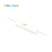 PAKAN 10W 水泥电阻 陶瓷电阻 5% 卧式水泥电阻 10W 10R/10欧  (1只)