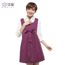 美妮 防辐射服孕妇装四季孕妇防辐射衣反辐射服银纤维机房防辐射服 紫红色