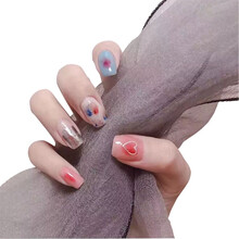 孜甲花假指甲贴穿戴甲片可穿戴可拆卸可以摘戴美甲成品抖音同款网红 图三款中号