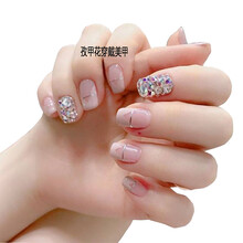 孜甲花假指甲贴穿戴甲片可穿戴可拆卸可以摘戴美甲成品抖音同款网红 图六款大号