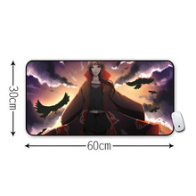 RS 布面游戏鼠标垫 火影忍者动漫卡通鼠标垫超大加厚游戏桌垫精密包边 宇智波鼬