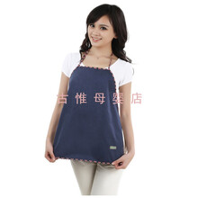 防辐射孕妇肚兜金属纤维孕妇防辐射吊带孕妇服肚兜孕妇防幅服孕妇隔离服 藏青色 均码