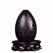 陨乐器 埙乐器勋初学者八孔埙初学梨形埙陨吹奏乐器入门七星埙音准黑陶埙 凤凰于飞