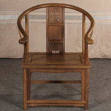 博古恒韵红木家具非洲鸡翅木（学名：非洲崖豆木）圈椅 明清古典太师椅中式实木茶椅休闲椅JCM006