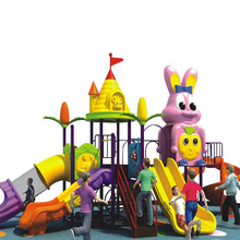室外滑梯秋千儿童滑梯秋 户外小博士滑梯幼儿园大型滑梯广场小区游乐兔子图案 C199-1