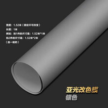 汽车亚光改色贴 全车整车车身 贴纸天窗膜车顶 汽车内饰优惠 银色 亚光改色膜1.52米宽X1米长