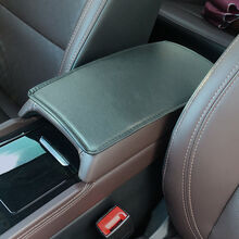 汽车扶手箱汽车扶手箱套垫防脏防晒车载装饰用品中央扶手箱套手垫胳膊手肘垫 纯黑色黑边 自己测量定制尺寸【告知客服或者留言】