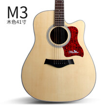 经典款41寸初学者民谣吉他男女学生新手入门吉它 M3木色41寸