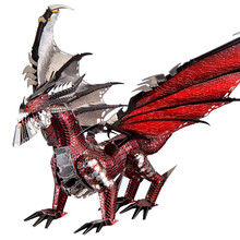 拼酷3D金属立体拼装拼插模型玩具美猴王孙悟空 二郎神金刚拼图DIY创意礼物动漫兵人模型家居摆件饰品 黑龙王