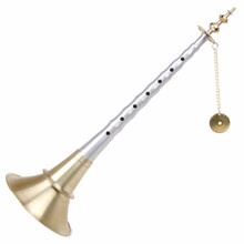 锁啦乐器 贵剧唢呐铝杆唢呐红白喜事纯黄铜不定调唢呐民间地方唢呐 铝杆唢呐套