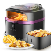 创迪（Tredy） 创迪无油空气炸锅 大容量 360°旋转 可视烘烤 8L