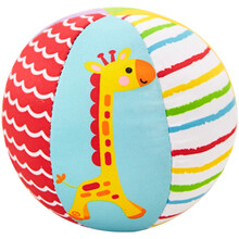 费雪(Fisher Price) 动物认知球 新生儿布艺玩具球婴幼儿宝宝手抓球早教启蒙玩具F0806