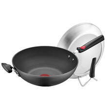 苏泊尔 SUPOR 火红点4代钛金刚无油烟不粘炒锅32cm炒菜锅EC32HAP01