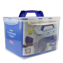 乐扣乐扣（LOCK&LOCK） 乐扣乐扣保鲜盒大容量PP材质塑料储物盒带手柄沥水板10L