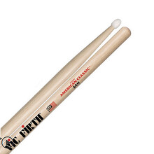 Vic Firth鼓棒 5A 7A 5B胡桃木枫木爵士架子鼓签名VF鼓槌锤 美产 5AN 原木 尼龙头（胡桃木）