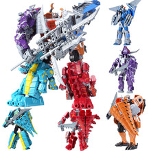 锦江 合体金刚4变形变世恐龙机器人战 队修罗王模型钢索星空救援队侏罗纪世界恐龙霸王玩具 变世恐龙五合一修罗王