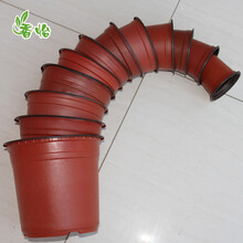 香怡 【20个一套】育苗盆 简易花盆批发 塑料花盆栽 双色花盆软 塑料小花盆 (20个价钱)口径18cm*高16cm