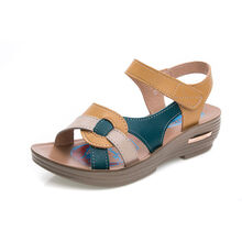 【中老年女式皮凉鞋】价格_图片_品牌