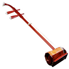 艾牧 红木 扁八方 带罩 北方 乐队 乐团 演奏 初学 高胡 乐器 BG-01 红色原木色 红木扁八方高胡BG-01