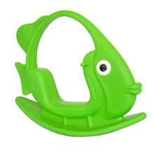 幼儿园 宝宝金鱼摇马摇摇乐跷跷板木马游乐场淘气堡摇滚金鱼儿童摇马 绿色