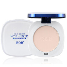 BOB蓝水晶定妆粉饼裸妆遮瑕控油持久定妆粉保湿底妆面部彩妆 01象牙白