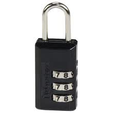 玛斯特（Master Lock）密码锁可调密码箱包挂锁646MCND黑色 美国专业锁具品牌