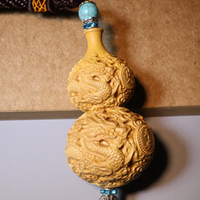 木菩印象 葫芦汽车挂件后视镜车挂饰符车内饰品车载吊坠 葫芦出入平安·流苏吊坠