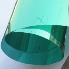 美嘉玻璃贴纸窗户隔热膜家用阳光房阳台遮光防晒反光单向透视膜 绿银色 1.52米宽/米
