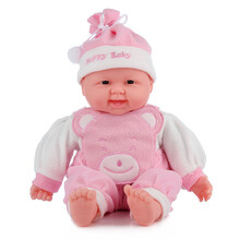 仿真婴儿洋娃娃会说话的月嫂培训家政早教子儿童玩具890礼物礼物 粉色熊熊说话款40cm