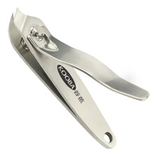 谷芭（KOOBA）家用高档指甲剪单个 大号斜口不锈钢脚指甲剪 鹰嘴指甲死皮剪平口美甲工具去老茧指甲刀 1支装（A-3020）